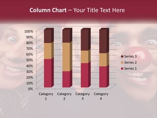 A Group Of People With Clown Noses And A Clown Nose PowerPoint Template