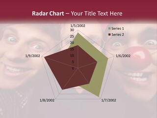 A Group Of People With Clown Noses And A Clown Nose PowerPoint Template