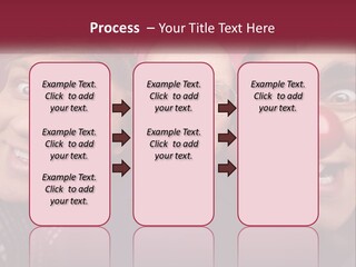 A Group Of People With Clown Noses And A Clown Nose PowerPoint Template