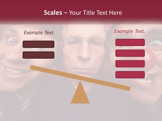 A Group Of People With Clown Noses And A Clown Nose PowerPoint Template