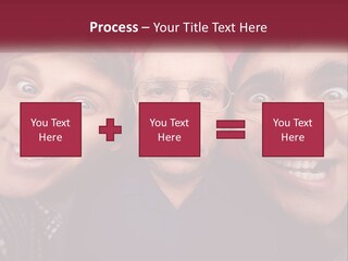 A Group Of People With Clown Noses And A Clown Nose PowerPoint Template