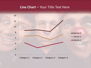 A Group Of People With Clown Noses And A Clown Nose PowerPoint Template