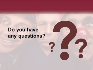 A Group Of People With Clown Noses And A Clown Nose PowerPoint Template