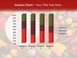 A White Plate Surrounded By Many Different Types Of Vegetables PowerPoint Template