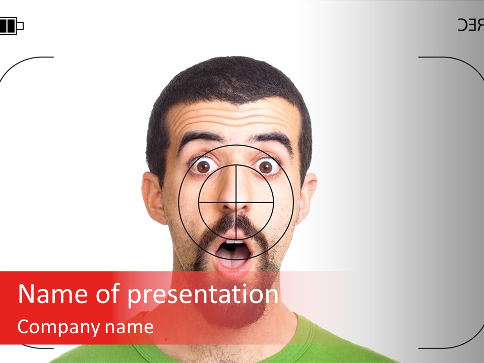 A Man With A Surprised Look On His Face PowerPoint Template