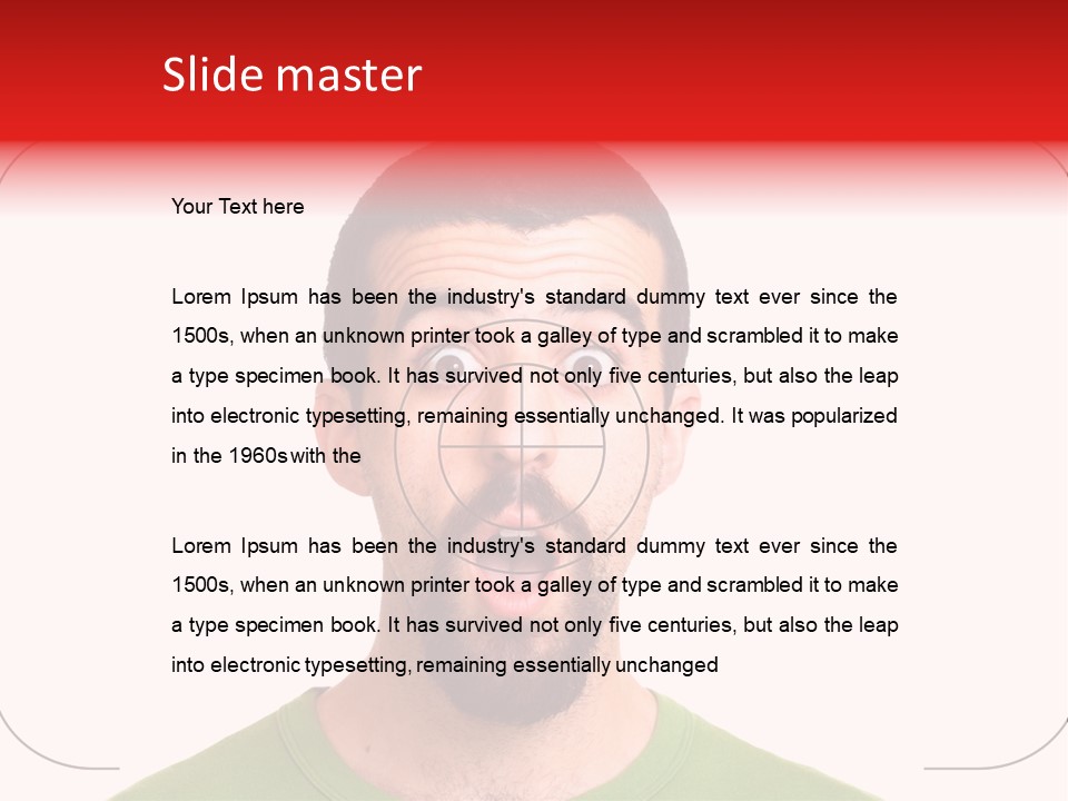 A Man With A Surprised Look On His Face PowerPoint Template