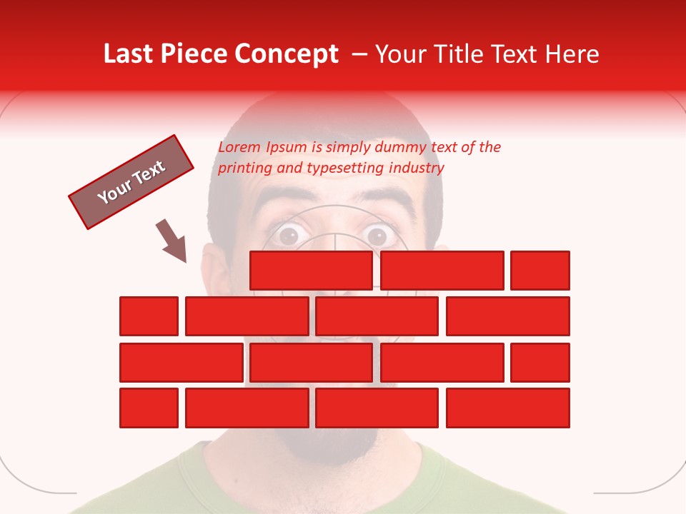 A Man With A Surprised Look On His Face PowerPoint Template