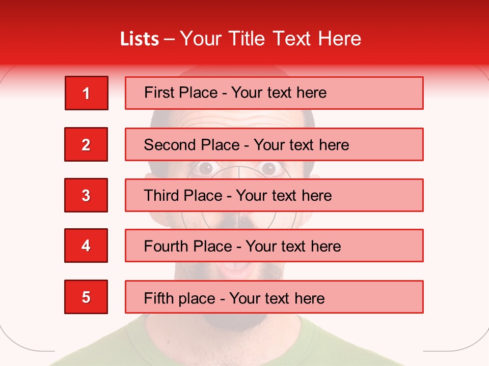 A Man With A Surprised Look On His Face PowerPoint Template