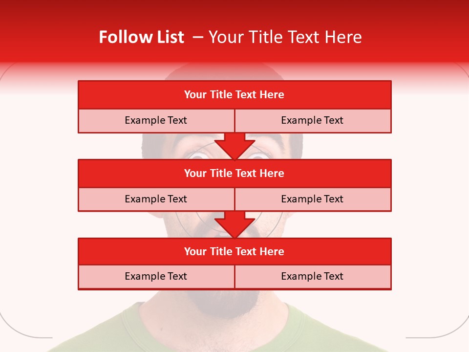 A Man With A Surprised Look On His Face PowerPoint Template