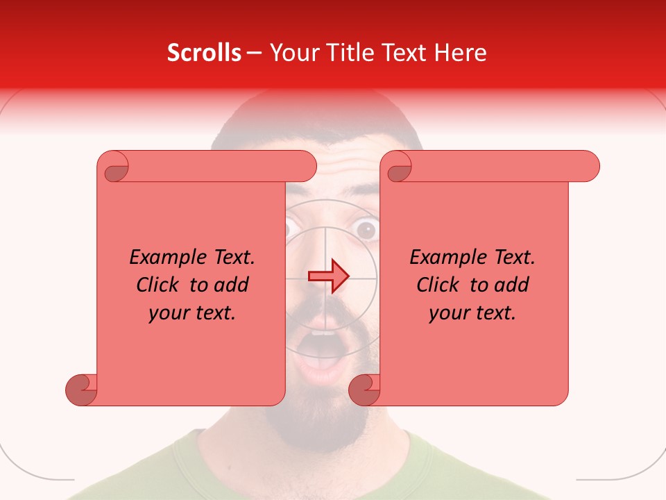 A Man With A Surprised Look On His Face PowerPoint Template