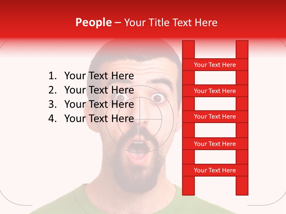 A Man With A Surprised Look On His Face PowerPoint Template