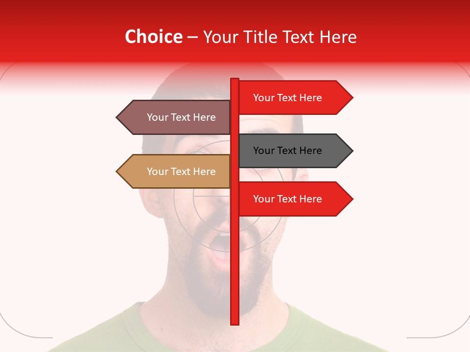A Man With A Surprised Look On His Face PowerPoint Template