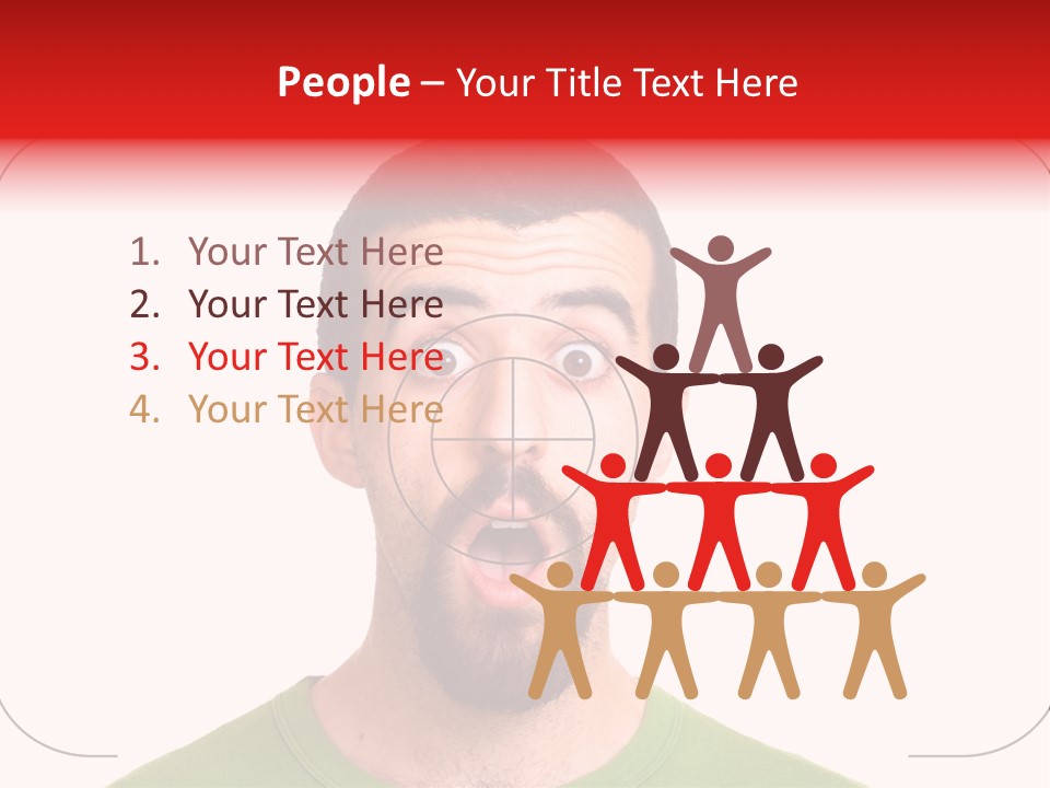 A Man With A Surprised Look On His Face PowerPoint Template