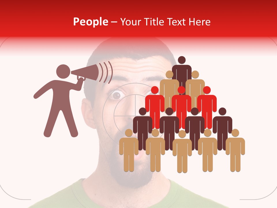 A Man With A Surprised Look On His Face PowerPoint Template