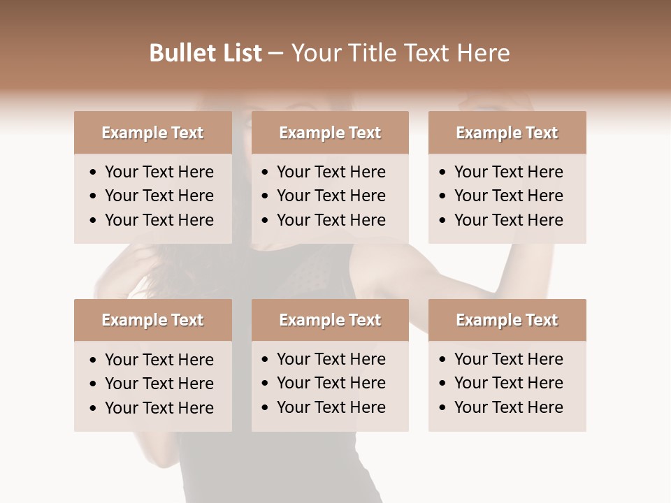 A Woman Holding A Cell Phone In Her Hand PowerPoint Template