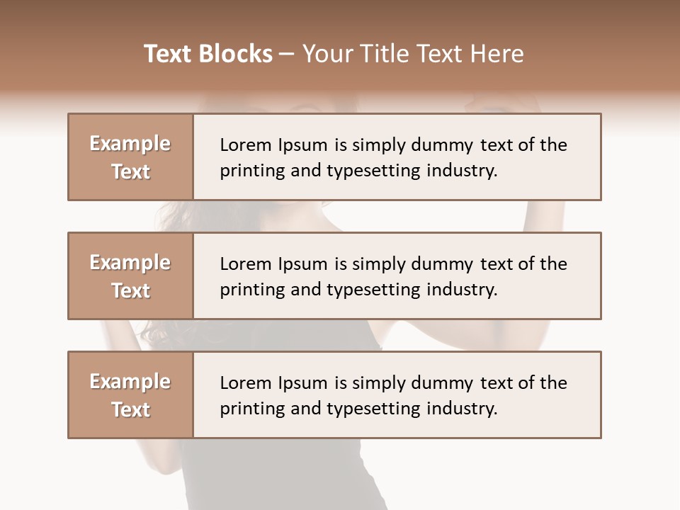 A Woman Holding A Cell Phone In Her Hand PowerPoint Template