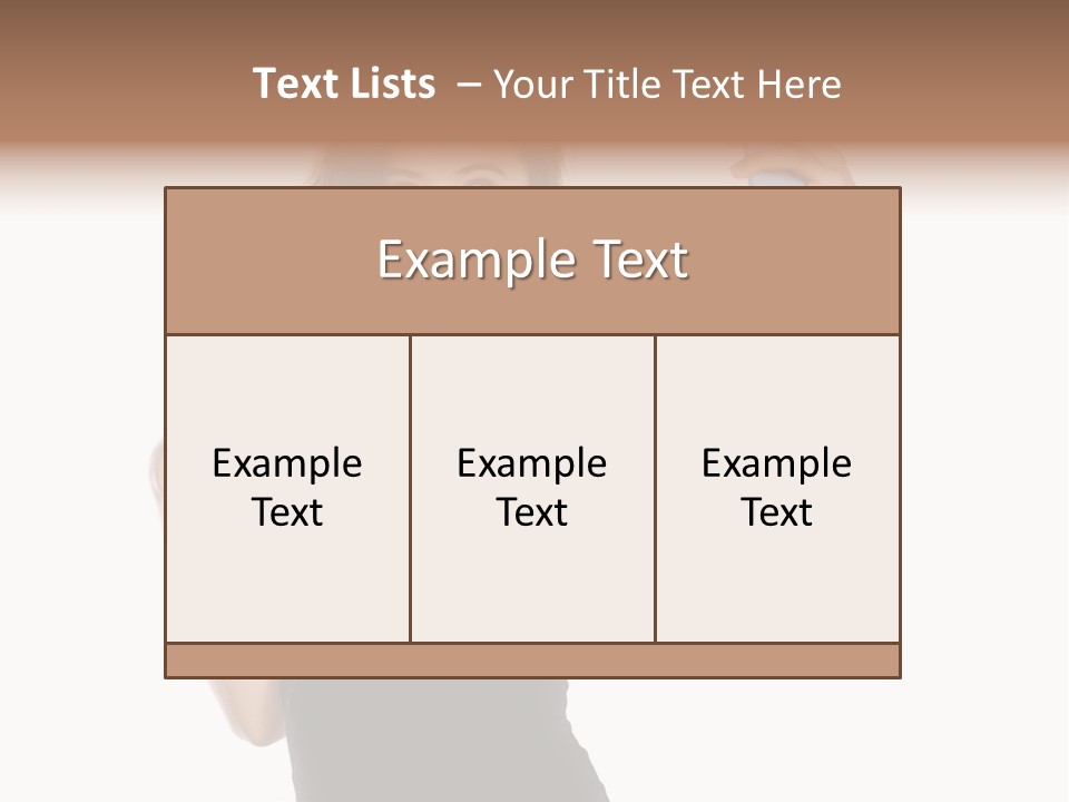 A Woman Holding A Cell Phone In Her Hand PowerPoint Template