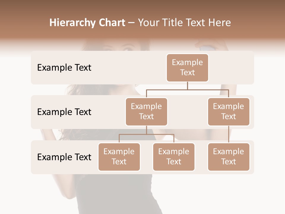A Woman Holding A Cell Phone In Her Hand PowerPoint Template