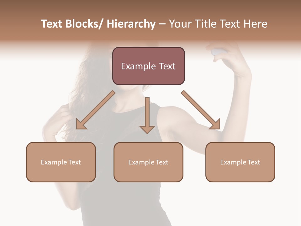 A Woman Holding A Cell Phone In Her Hand PowerPoint Template