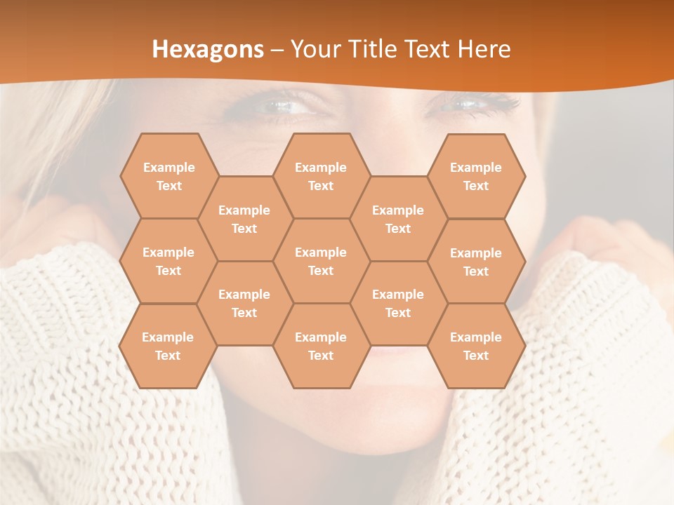 A Woman Smiling With Her Hands On Her Head PowerPoint Template
