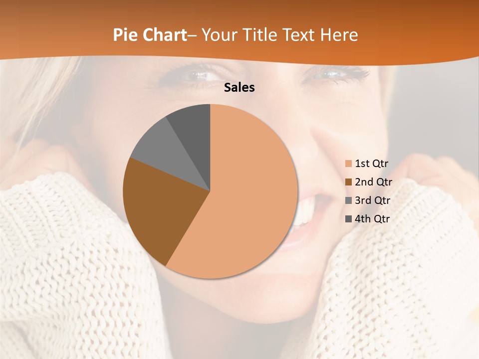 A Woman Smiling With Her Hands On Her Head PowerPoint Template