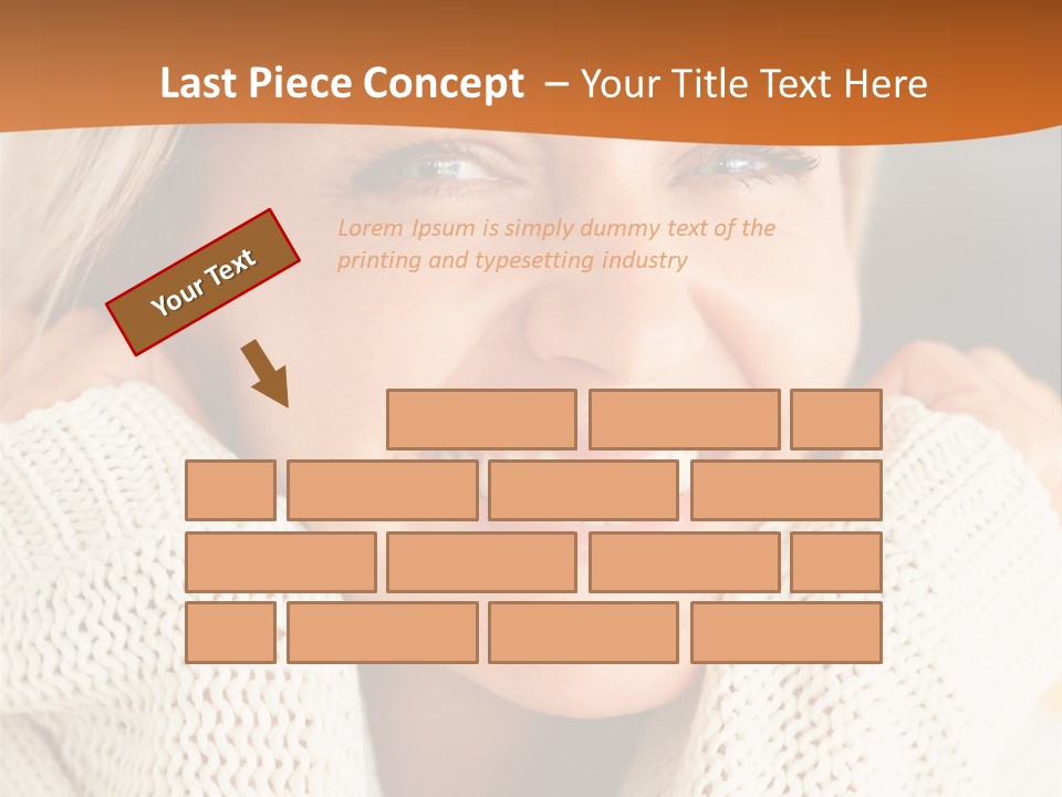 A Woman Smiling With Her Hands On Her Head PowerPoint Template