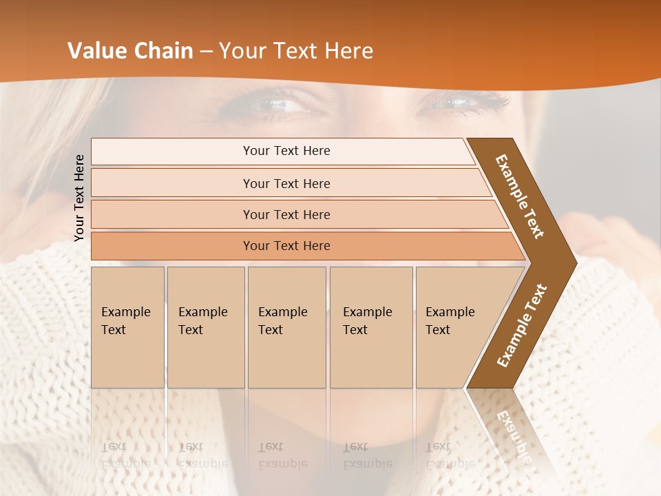 A Woman Smiling With Her Hands On Her Head PowerPoint Template