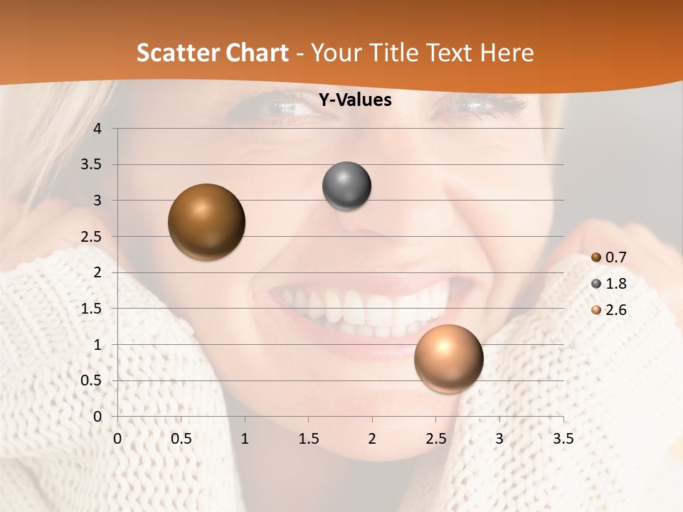 A Woman Smiling With Her Hands On Her Head PowerPoint Template