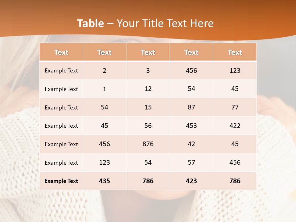 A Woman Smiling With Her Hands On Her Head PowerPoint Template