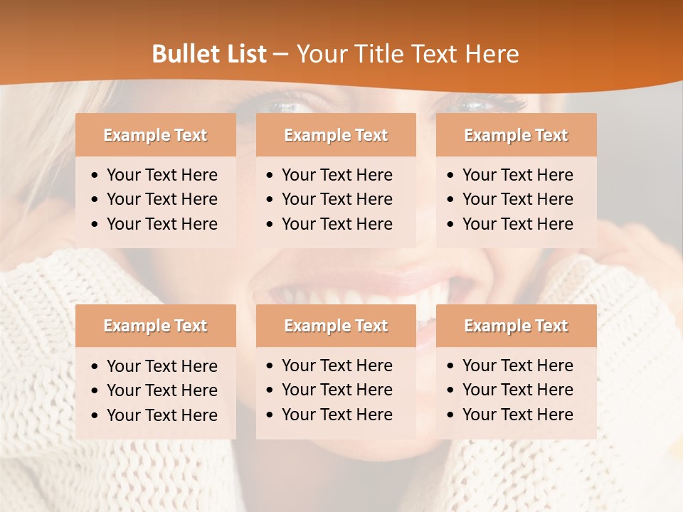 A Woman Smiling With Her Hands On Her Head PowerPoint Template