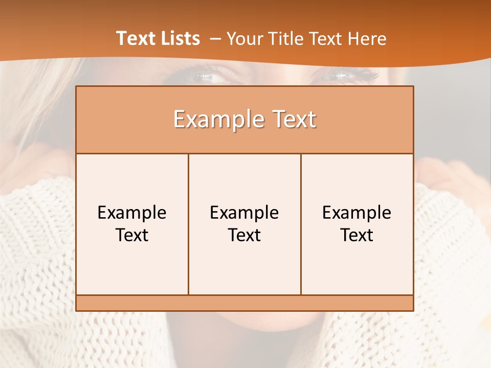 A Woman Smiling With Her Hands On Her Head PowerPoint Template