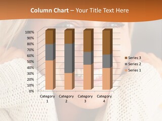 A Woman Smiling With Her Hands On Her Head PowerPoint Template