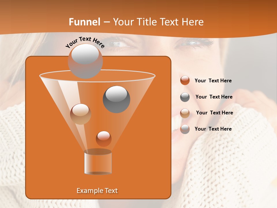 A Woman Smiling With Her Hands On Her Head PowerPoint Template