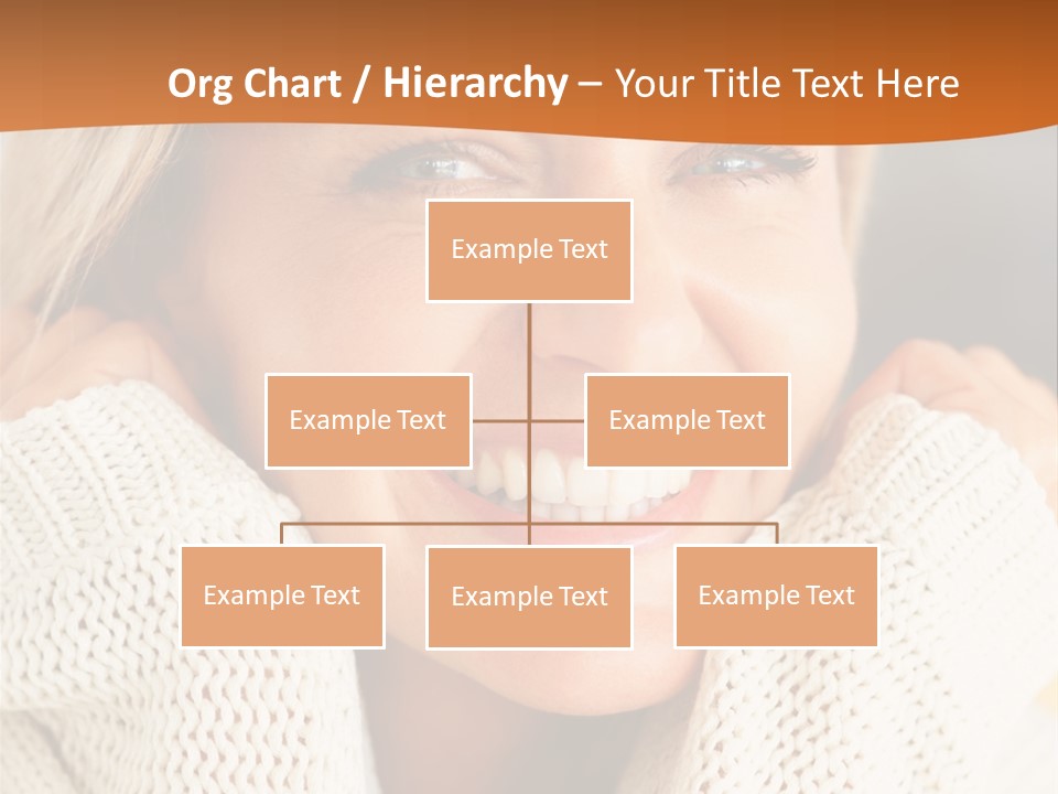 A Woman Smiling With Her Hands On Her Head PowerPoint Template