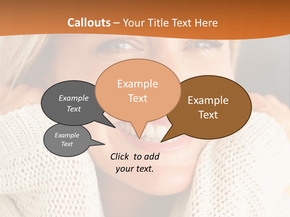 A Woman Smiling With Her Hands On Her Head PowerPoint Template