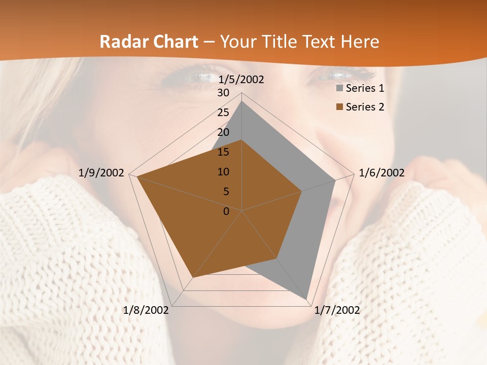 A Woman Smiling With Her Hands On Her Head PowerPoint Template