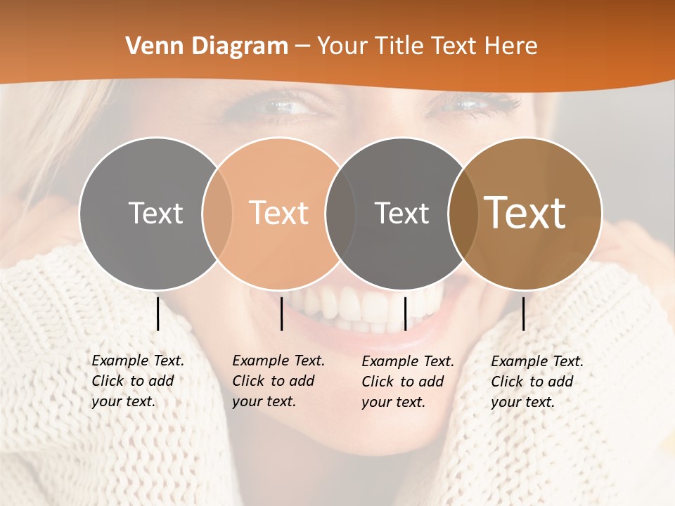 A Woman Smiling With Her Hands On Her Head PowerPoint Template