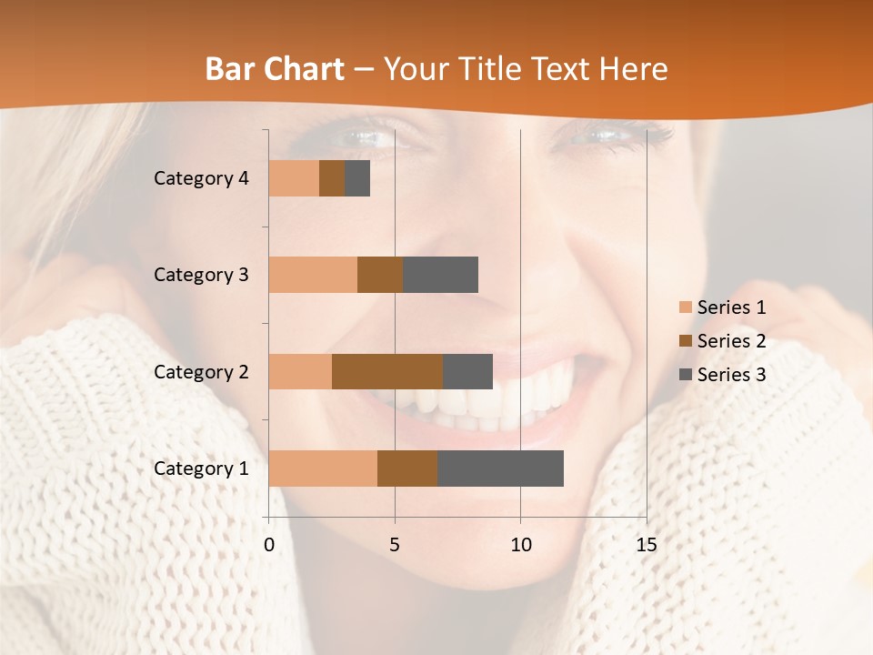 A Woman Smiling With Her Hands On Her Head PowerPoint Template