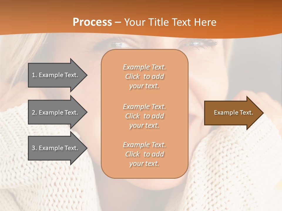 A Woman Smiling With Her Hands On Her Head PowerPoint Template