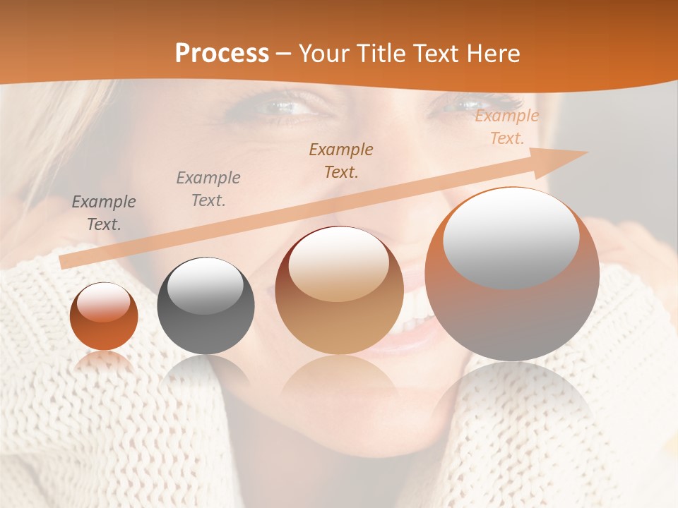 A Woman Smiling With Her Hands On Her Head PowerPoint Template