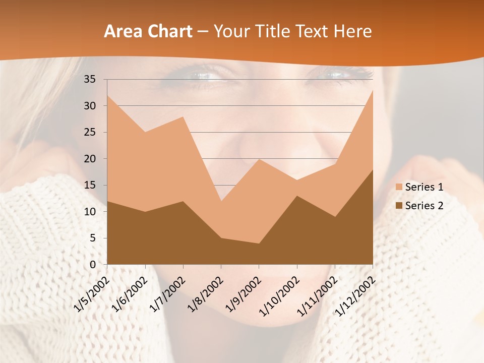 A Woman Smiling With Her Hands On Her Head PowerPoint Template