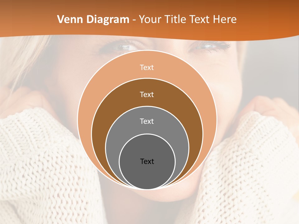 A Woman Smiling With Her Hands On Her Head PowerPoint Template