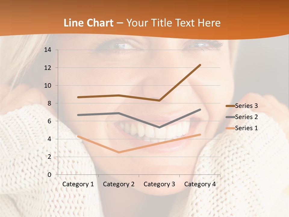 A Woman Smiling With Her Hands On Her Head PowerPoint Template