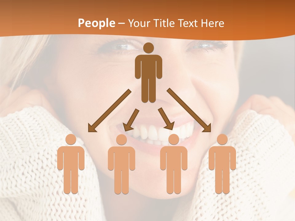 A Woman Smiling With Her Hands On Her Head PowerPoint Template