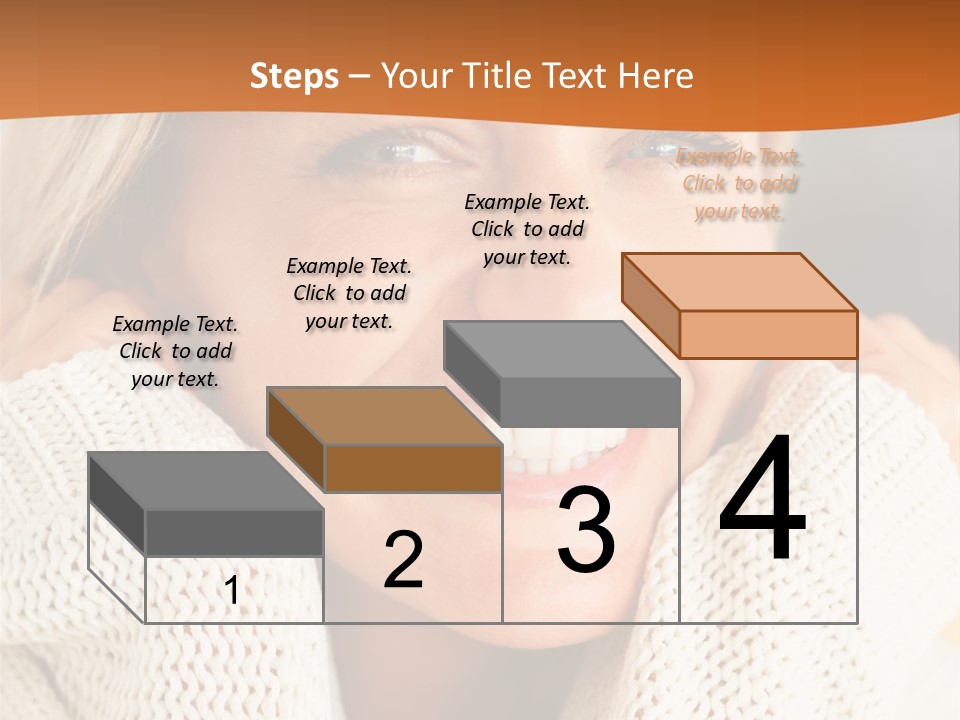 A Woman Smiling With Her Hands On Her Head PowerPoint Template