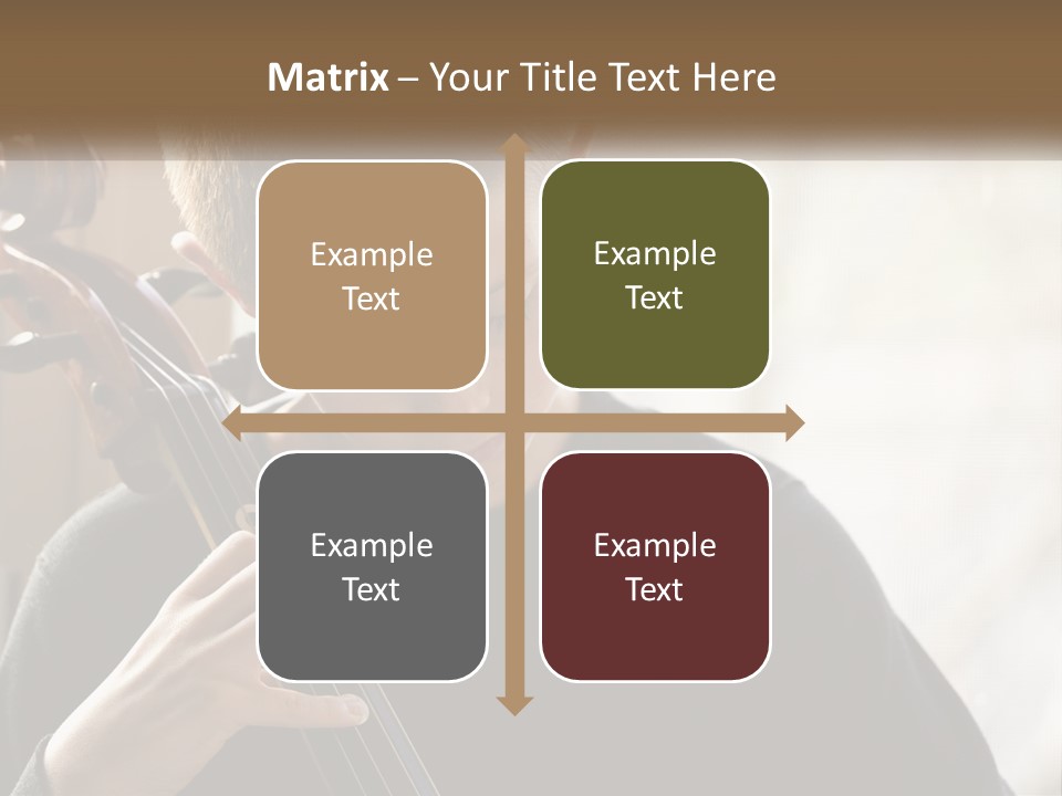 A Young Boy Playing A Violin In Front Of A Window PowerPoint Template