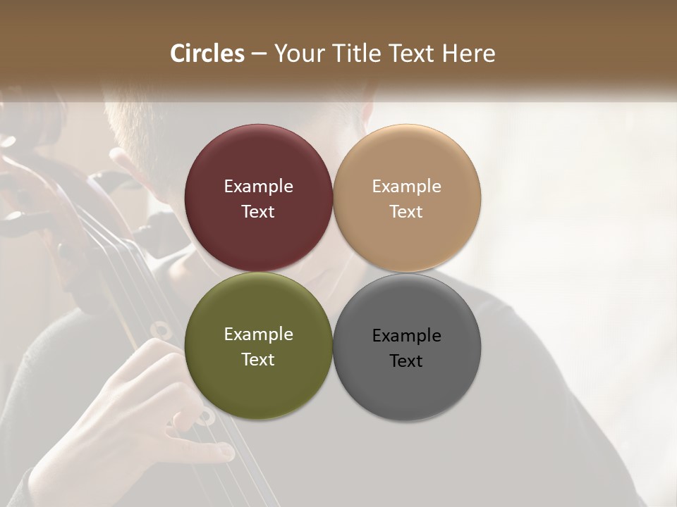 A Young Boy Playing A Violin In Front Of A Window PowerPoint Template