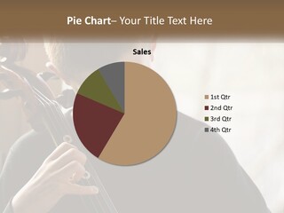 A Young Boy Playing A Violin In Front Of A Window PowerPoint Template