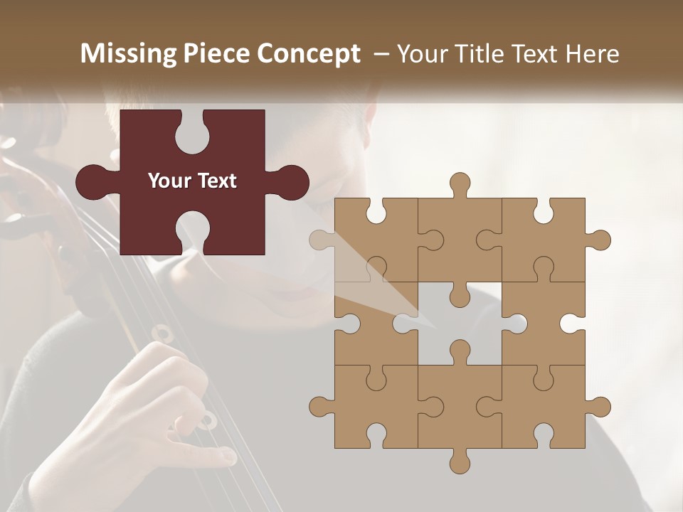 A Young Boy Playing A Violin In Front Of A Window PowerPoint Template