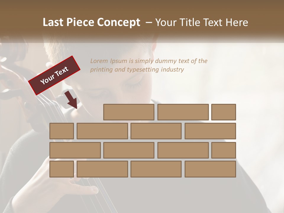 A Young Boy Playing A Violin In Front Of A Window PowerPoint Template